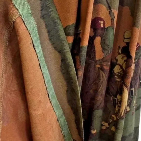 SOLD-RALPH LAUREN Vtg 80s Classic Equestrian Horse 🏇Polo🏇Hunter Wool Skirt Sz 8 - Picture 8 of 12